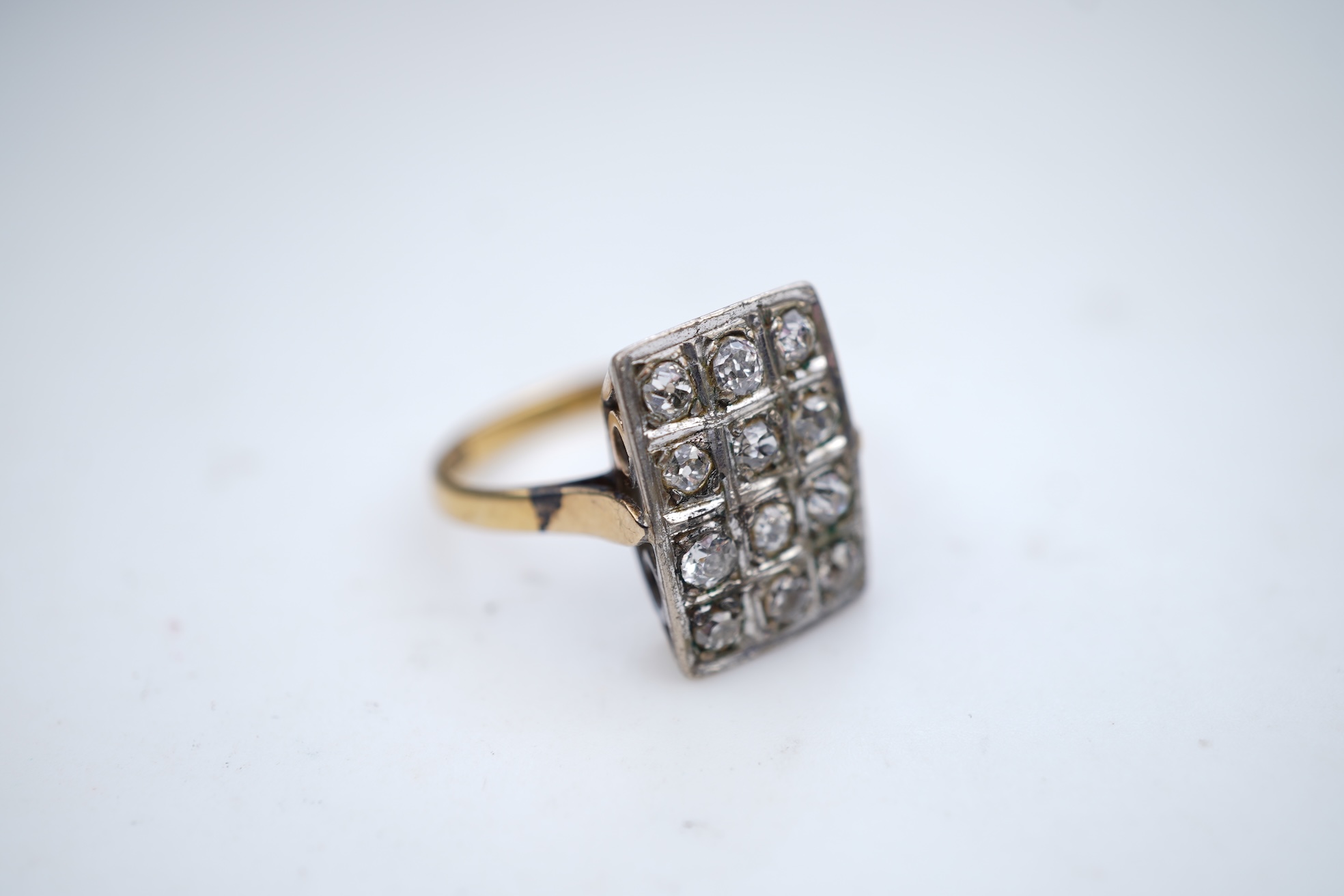 A diamond dress ring